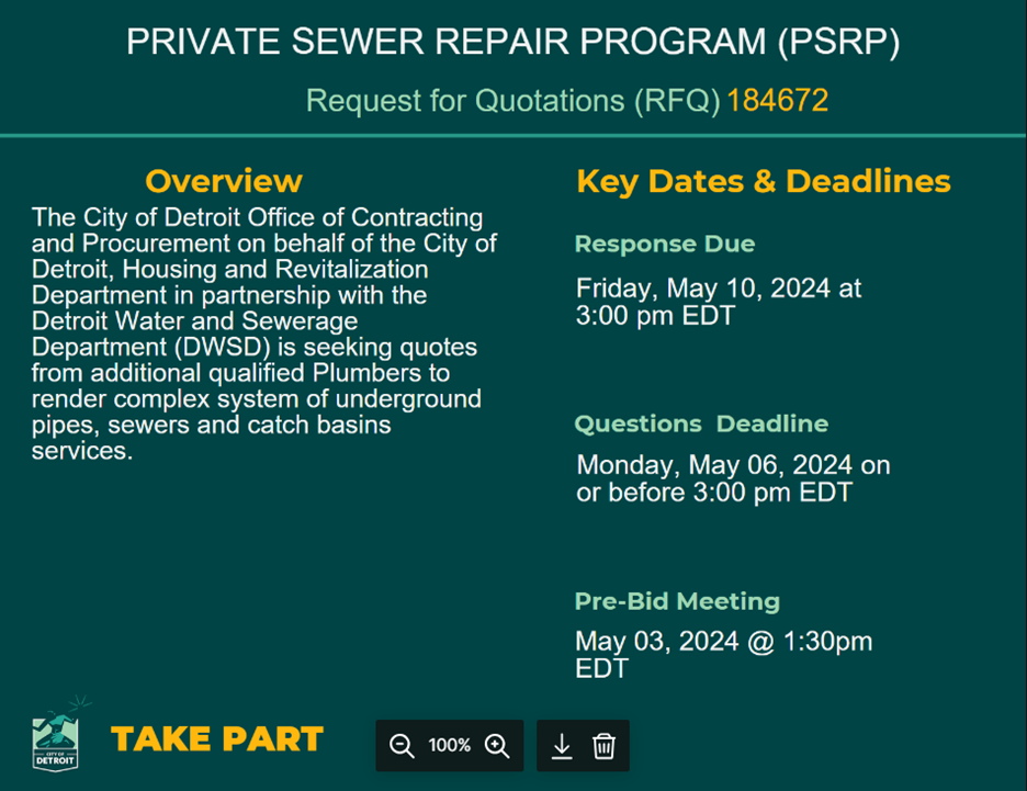 Private Sewer Repair Program 184672