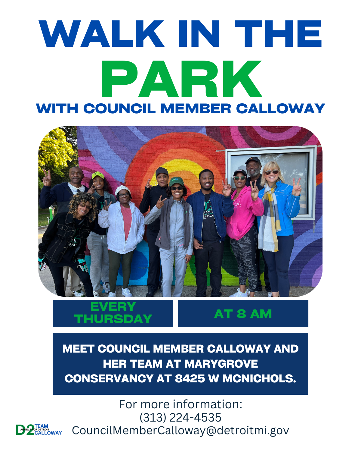 Walk in the Park with Council Member Whitfield Calloway