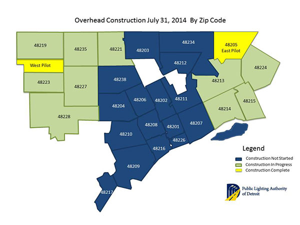 Overhead Construction - July 31 2014, by zip code