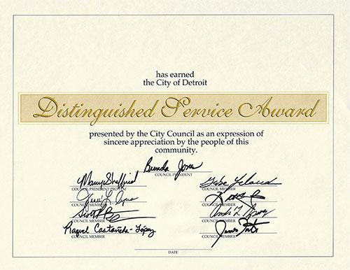 Distinguished Service Award