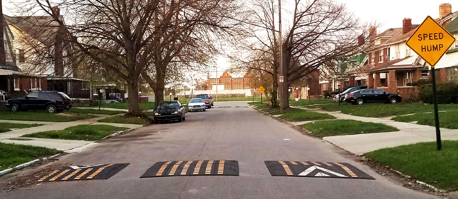 Traffic Calming City Of Detroit   Speed Hump Image 1 