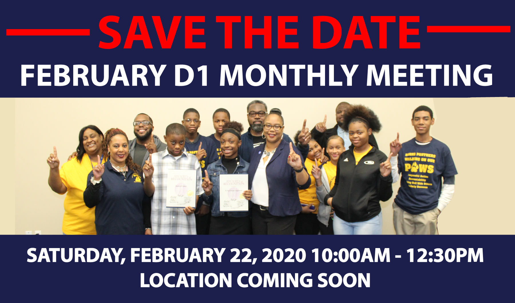 District 1 February Monthly Meeting 