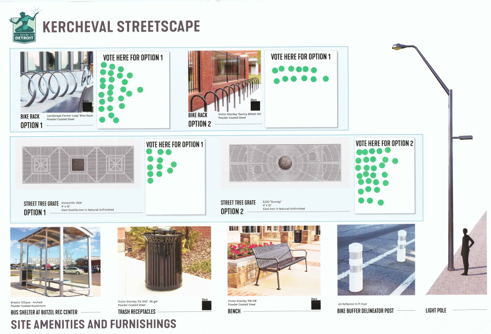 Kercheval Streetscape Project Community Meeting March 19 Boards 1