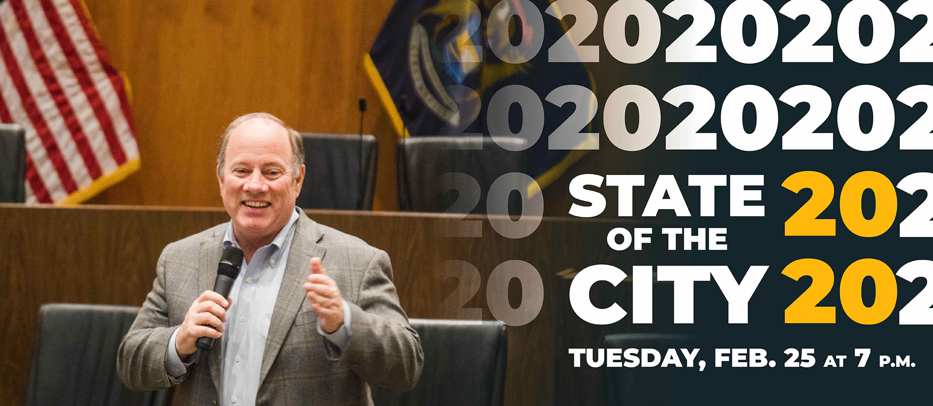 State of the City. Tuesday, February 25th at 7 p.m.