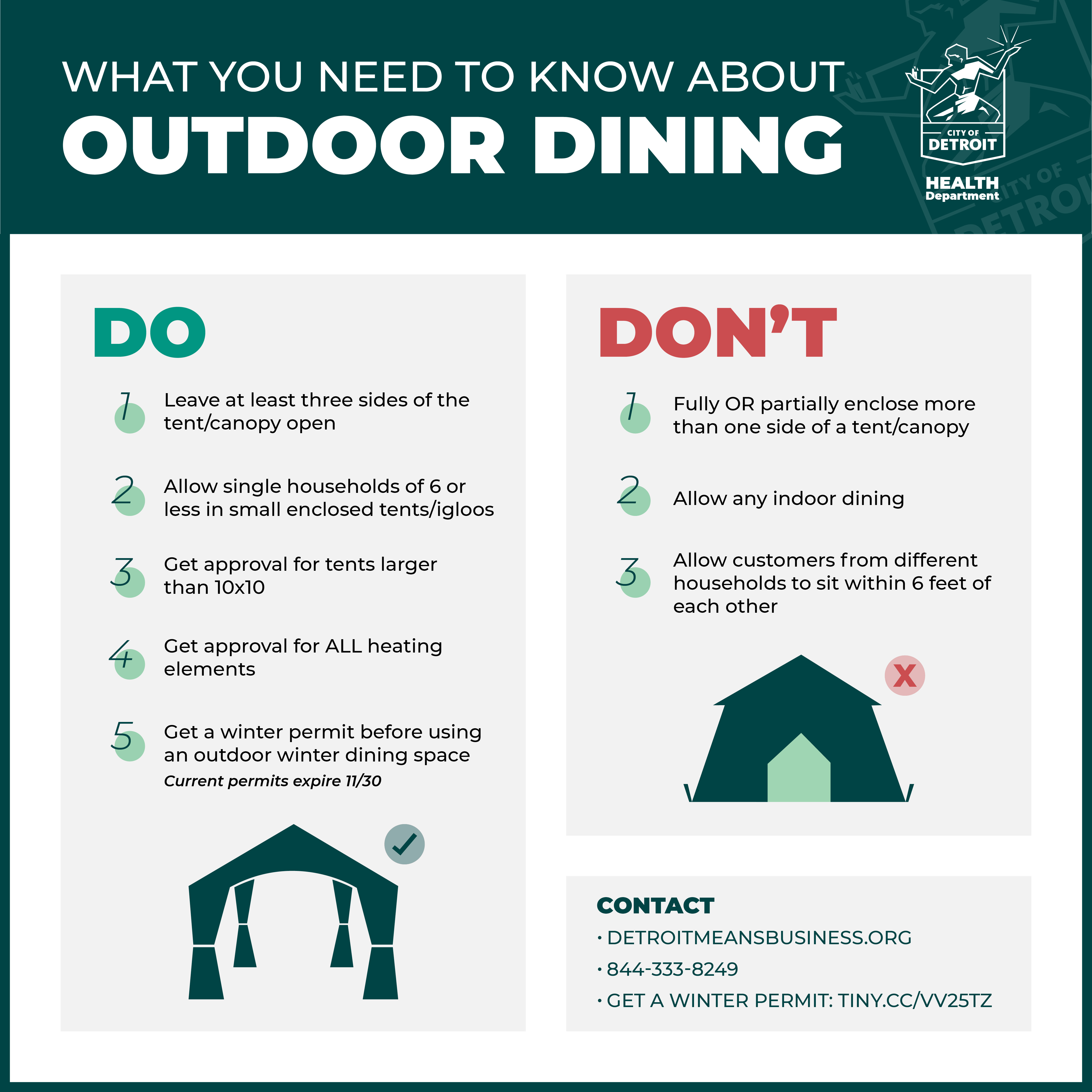 Outdoor Dining – Do and Don't