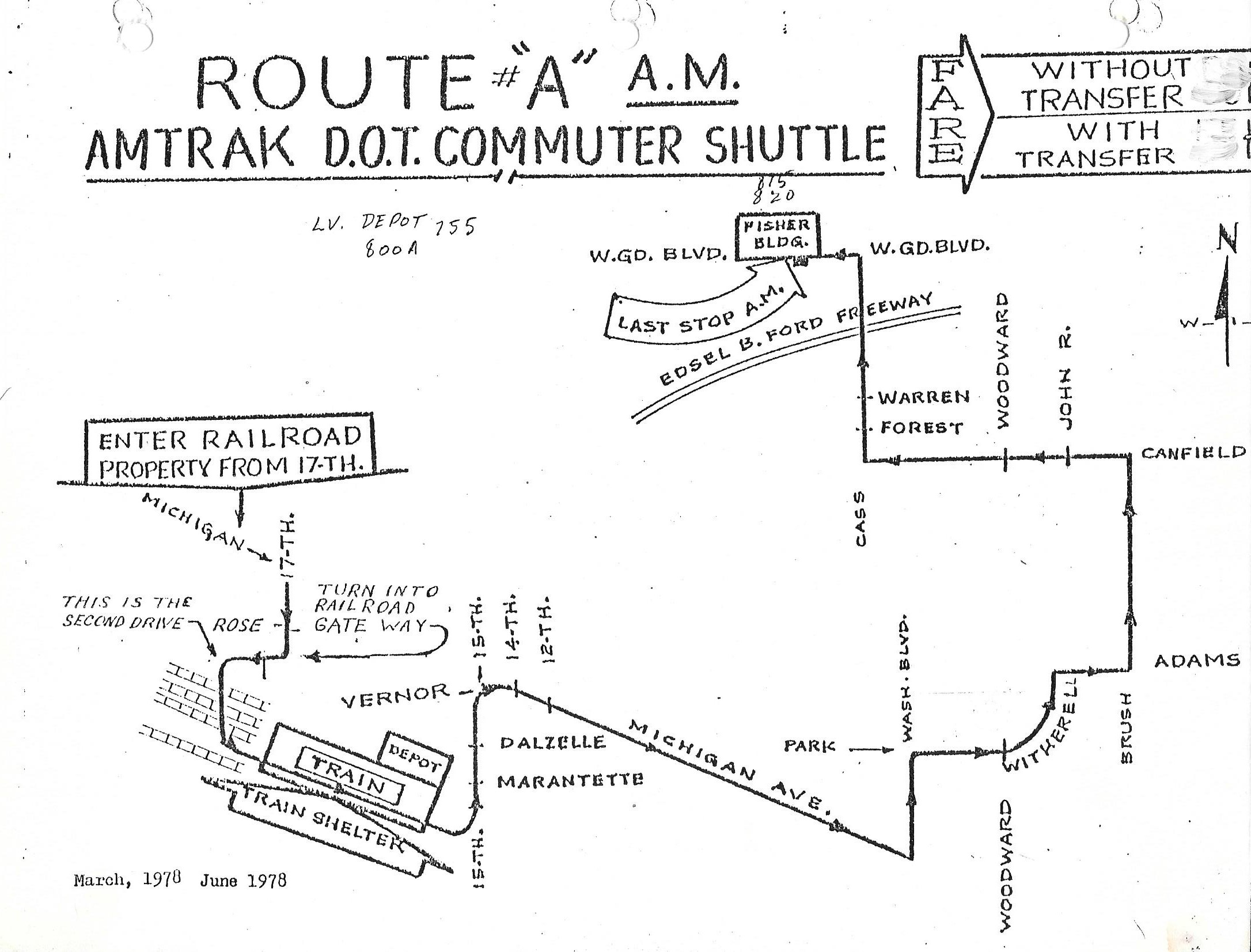 Amtrak Commuter Shuttle 1978