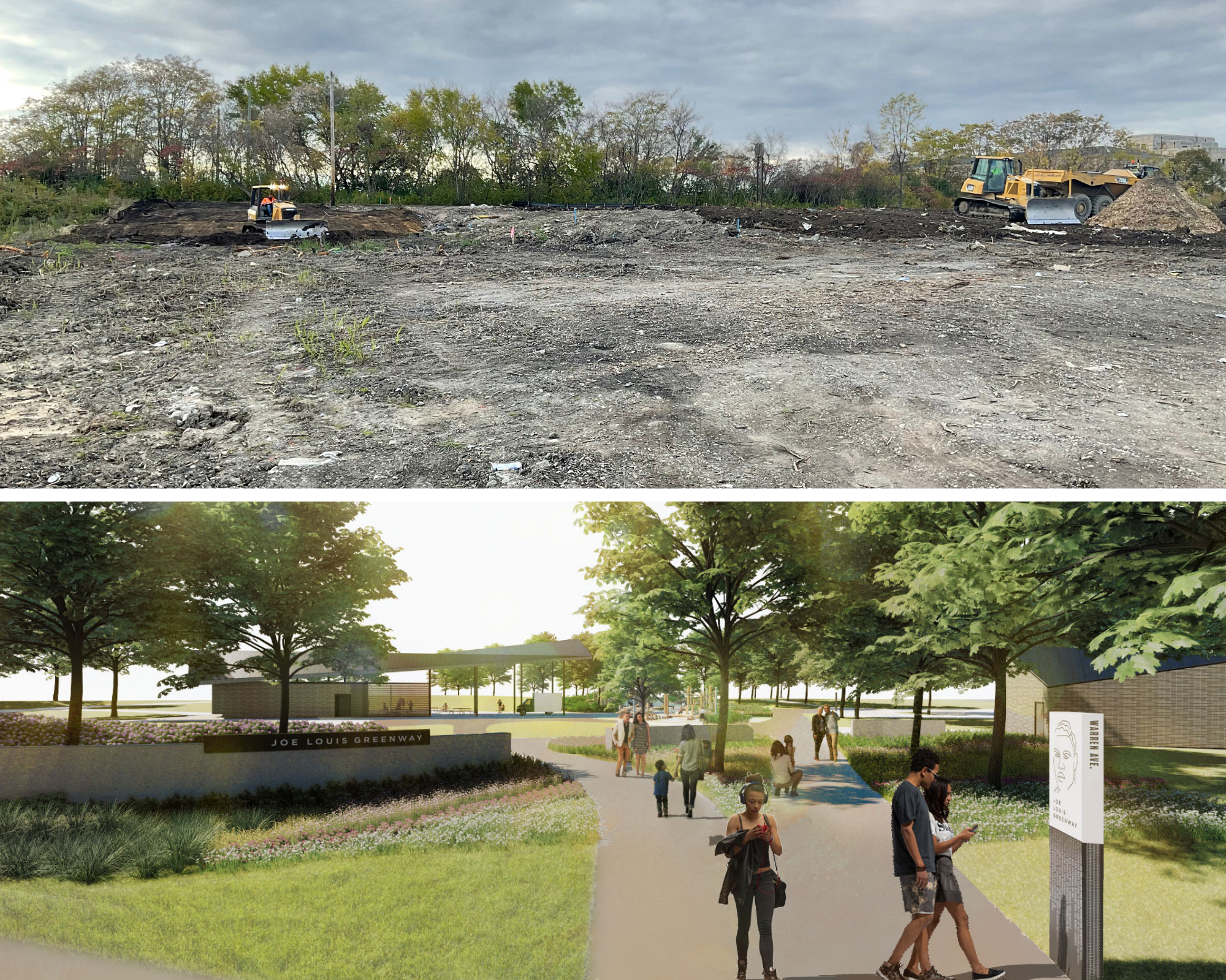 Warren  Yard Before and After - Updated
