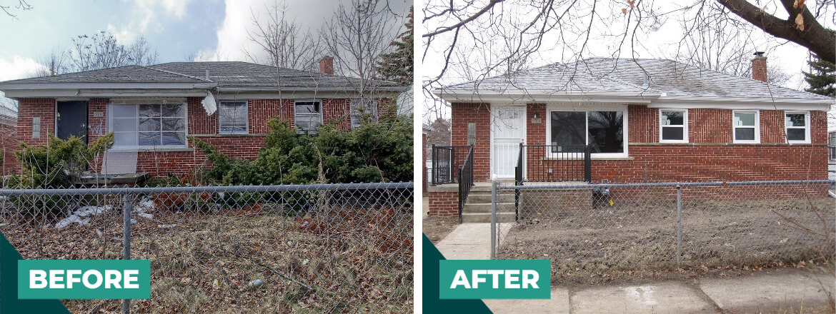 Warrendale Home Before and After