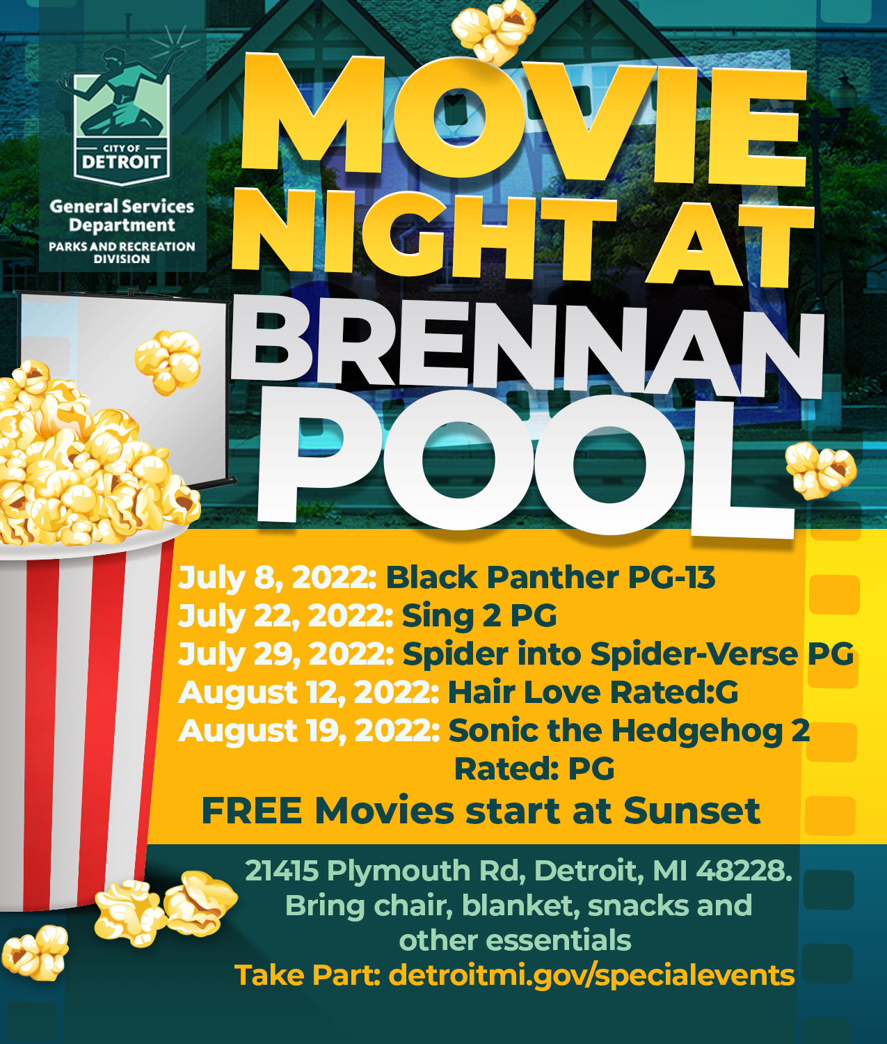 Movies at Brennan Pool