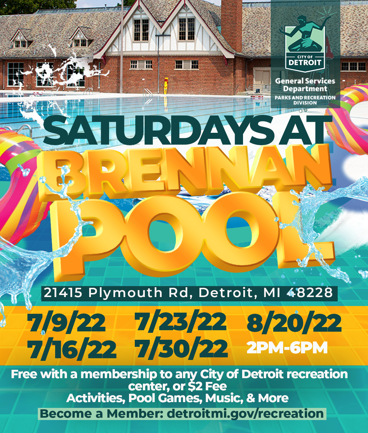 Saturdays at Brennan Pool