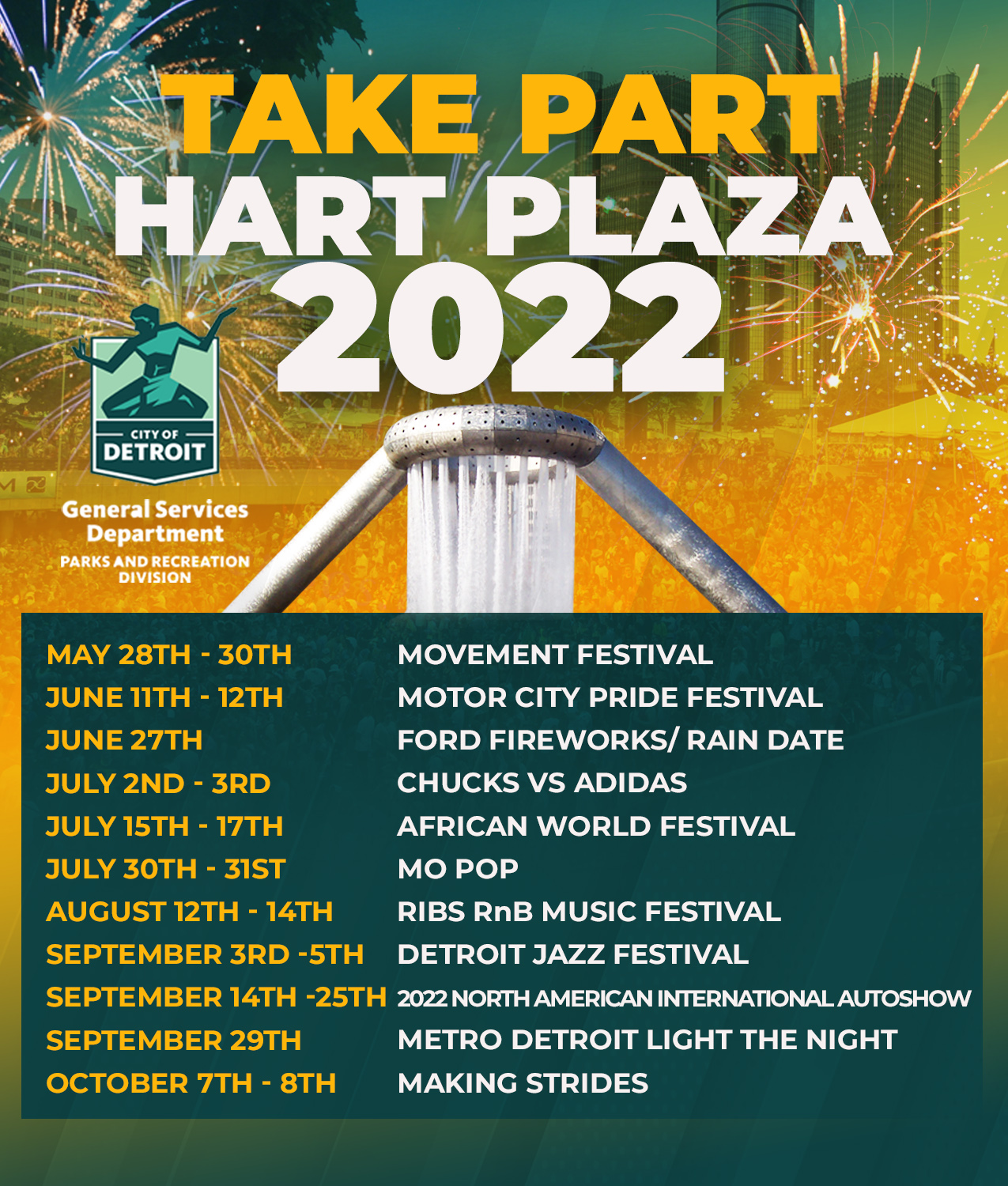 Take Part in Hart Plaza Events