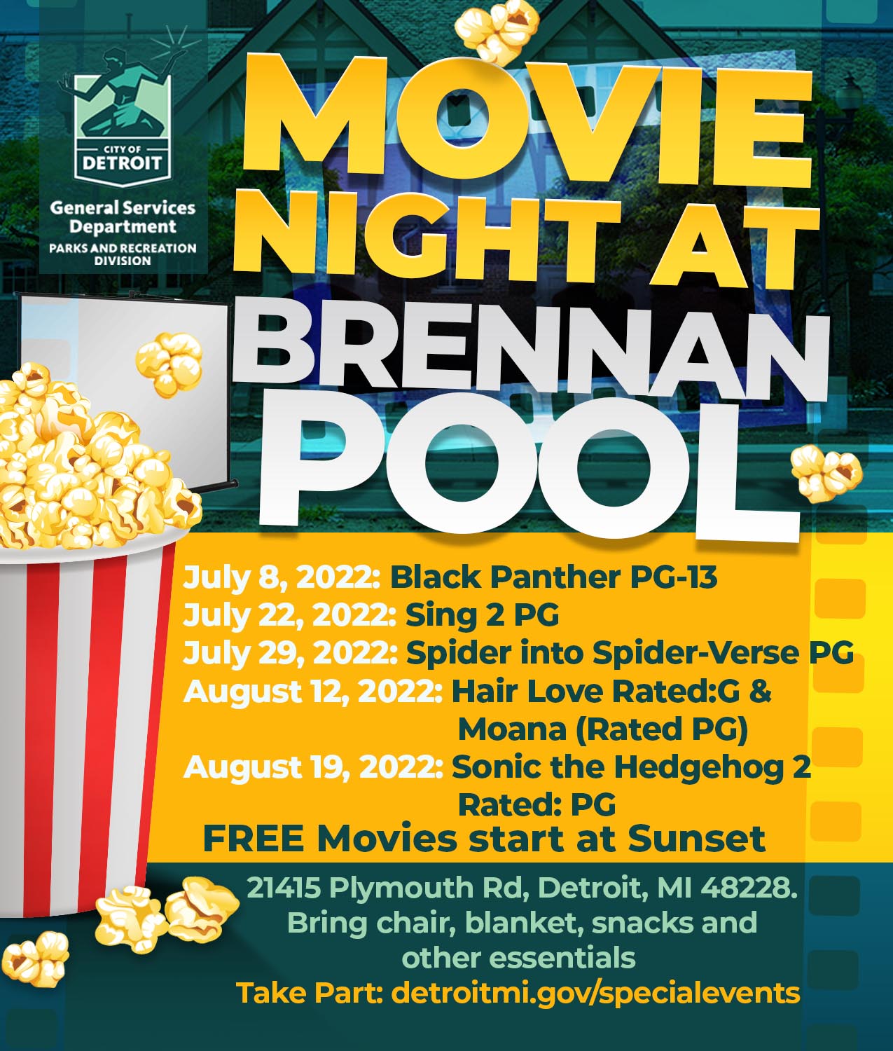 Movies at Brennan Pool