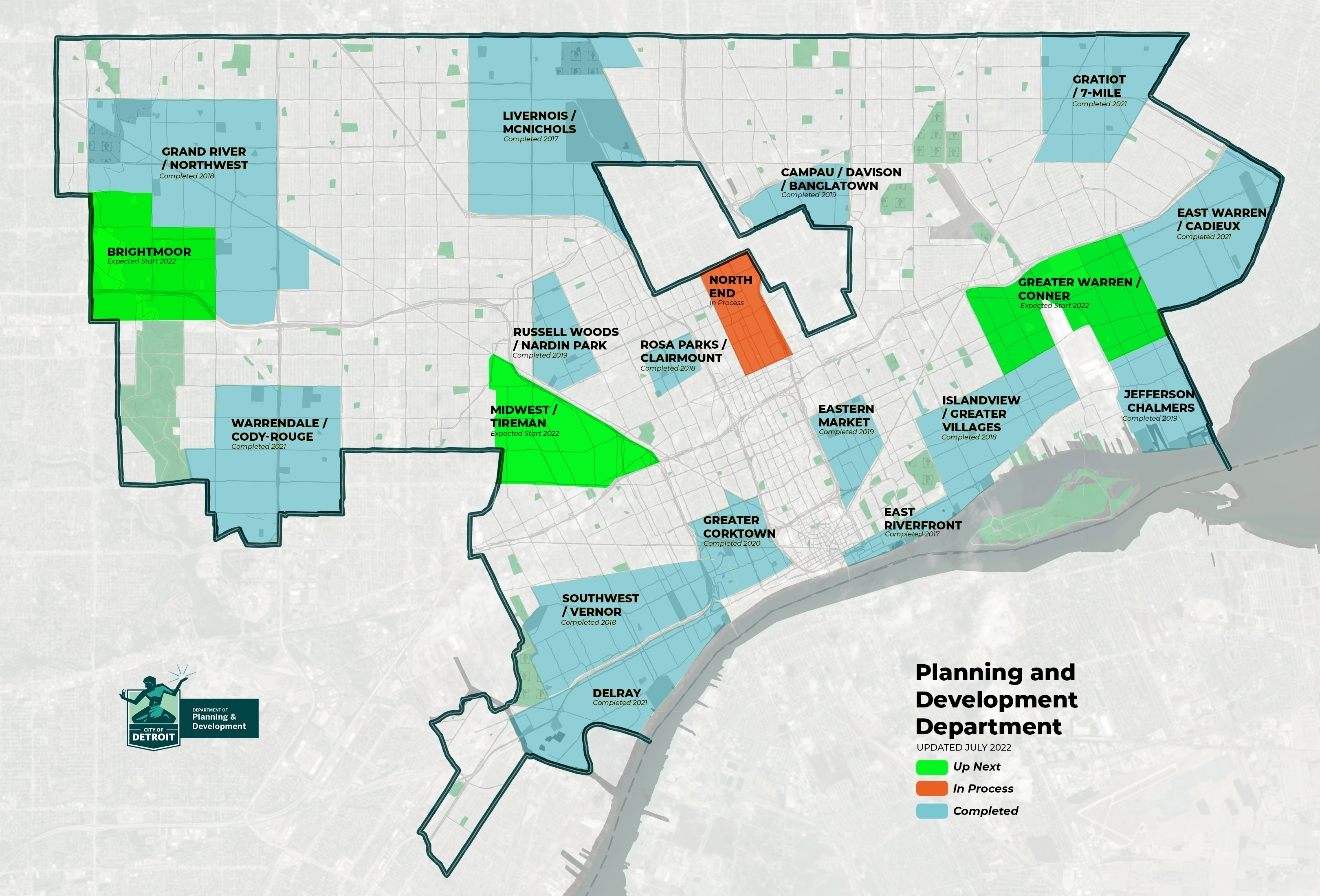 Neighborhood Plan Map - July 2022