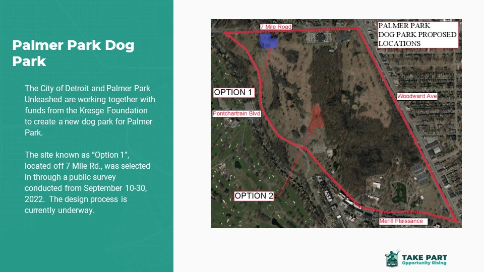 Description of the Palmer Park Dog Park project