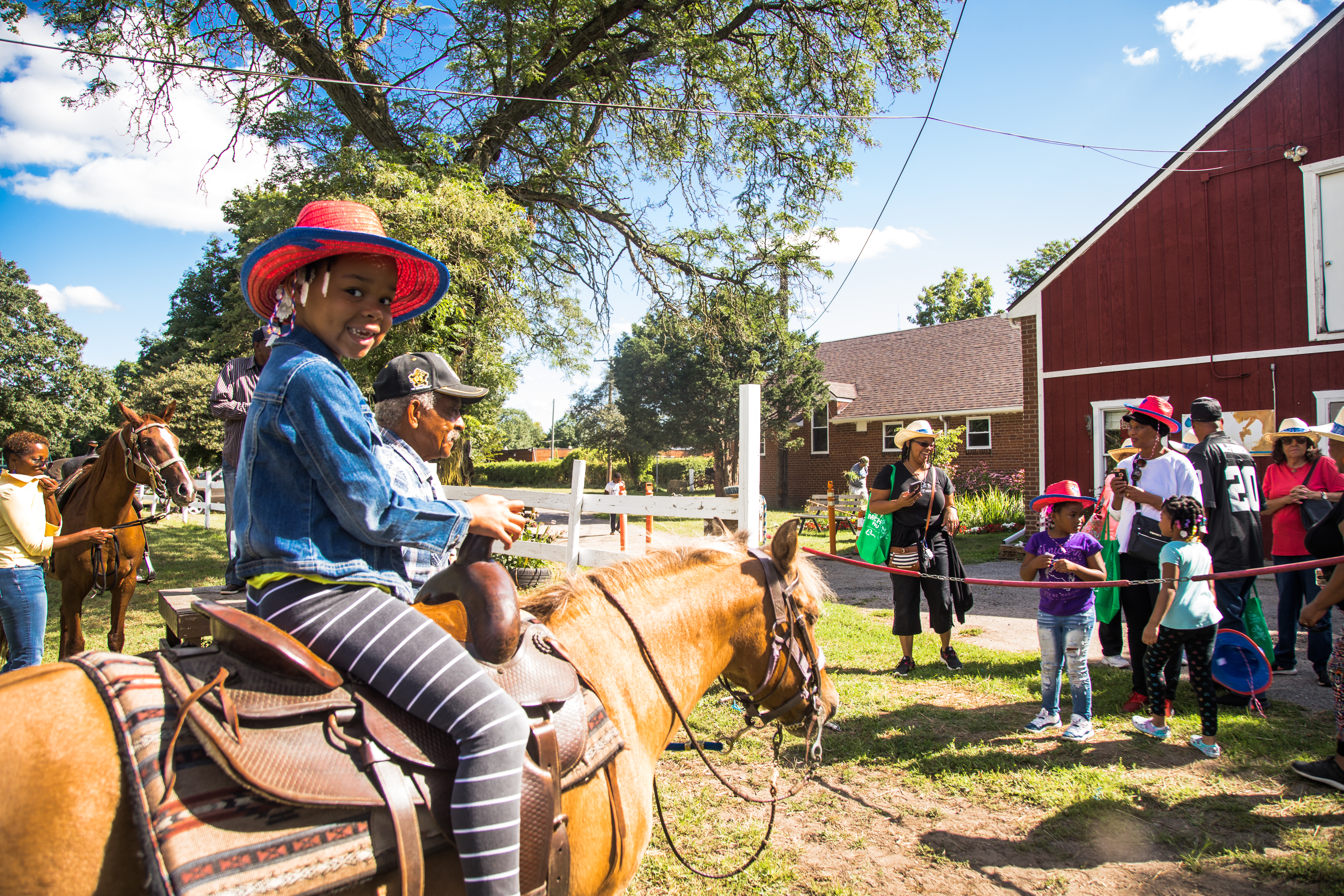 Buffalo Soldiers event at Rouge Park stables