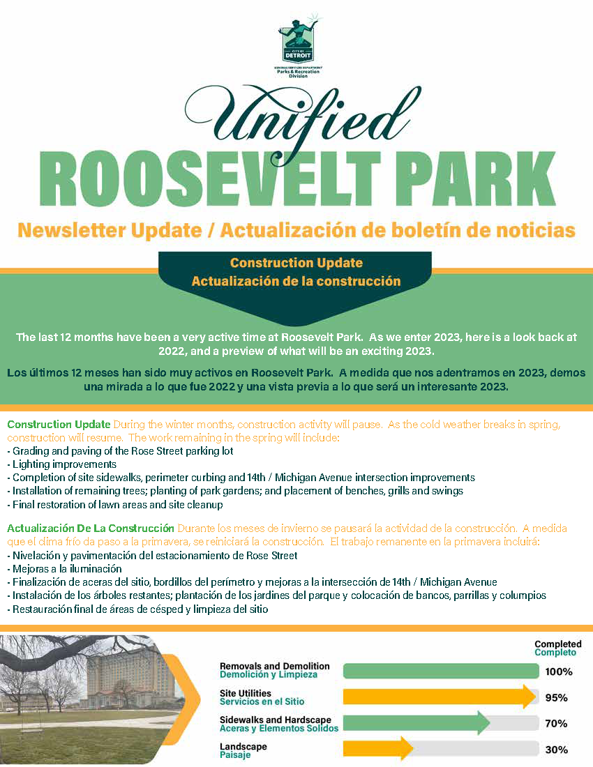 Jan 2023 Roosevelt Park Update Page 1