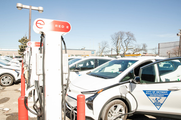 Detroit's Municipal Parking Department now has a fleet of 48 electric vehicles and 25 Level 2 charging stations.