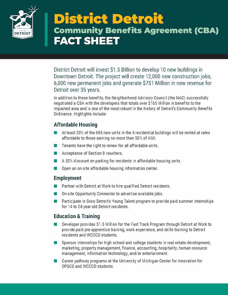 District Detroit CBA Fact Sheet - smaller file
