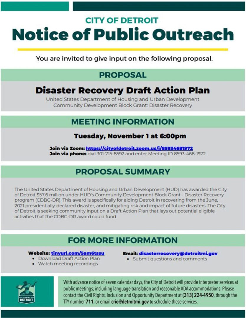 Notice of Outreach