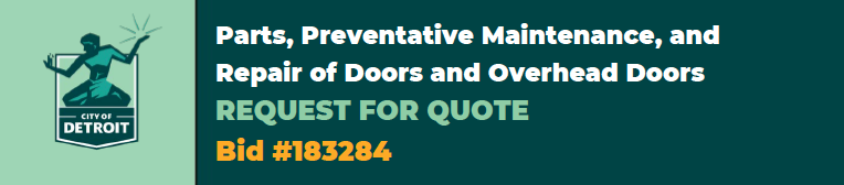 Parts, Preventative Maintenance, and Repair of Doors and Overhead Doors