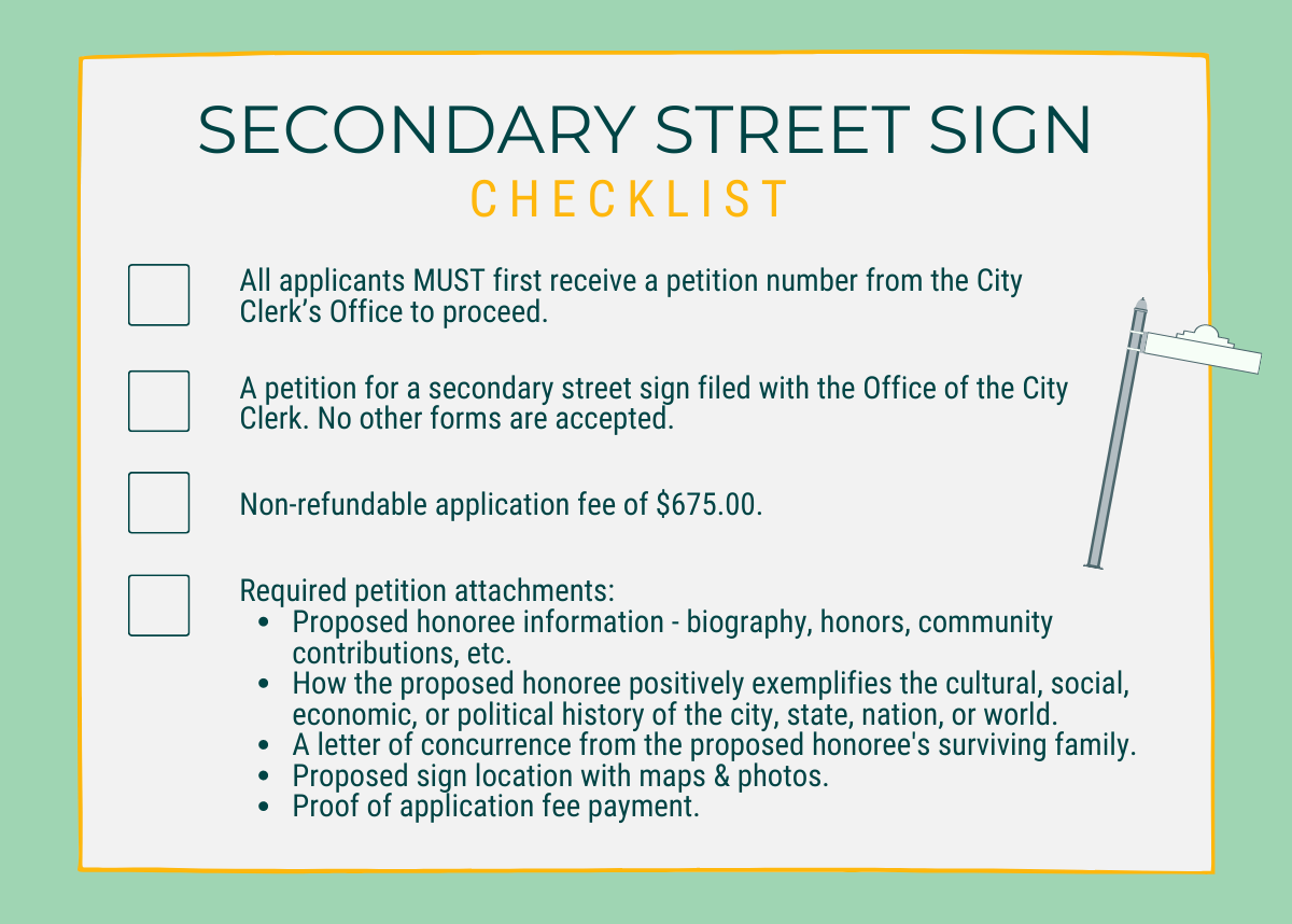 Secondary Street Sign Checklist (4x2.86)