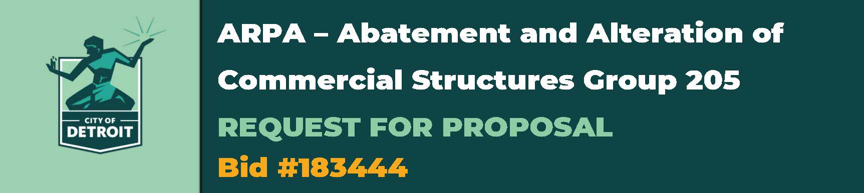 ARPA – Abatement and Alteration of Commercial Structures Group 205