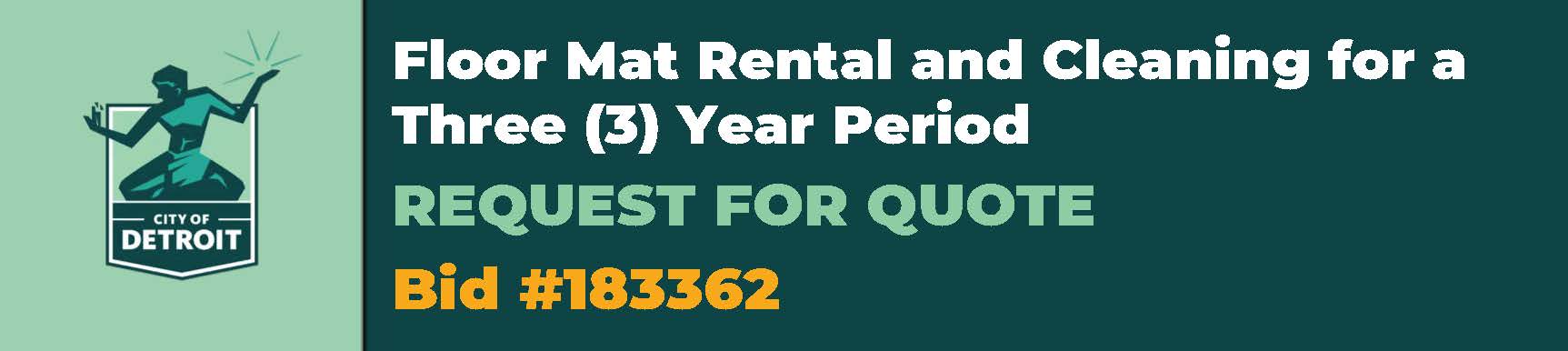 Floor Mat Rental and Cleaning for a three (3) year period