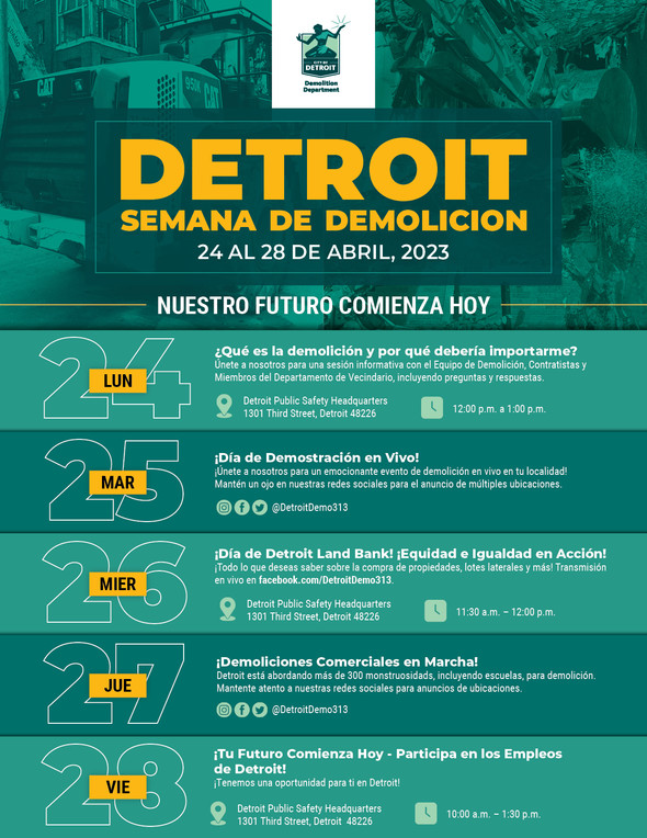 Detroit Demo Week 2023 Spanish