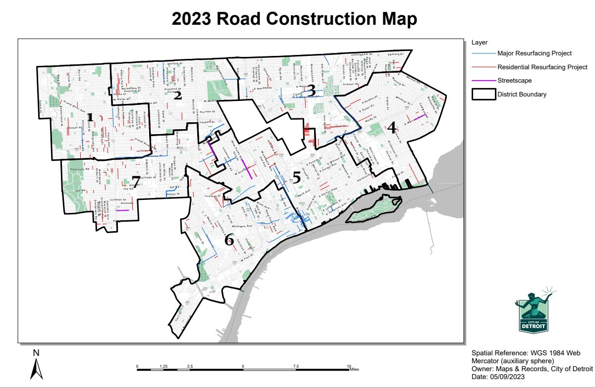 2023 Road Construction Map