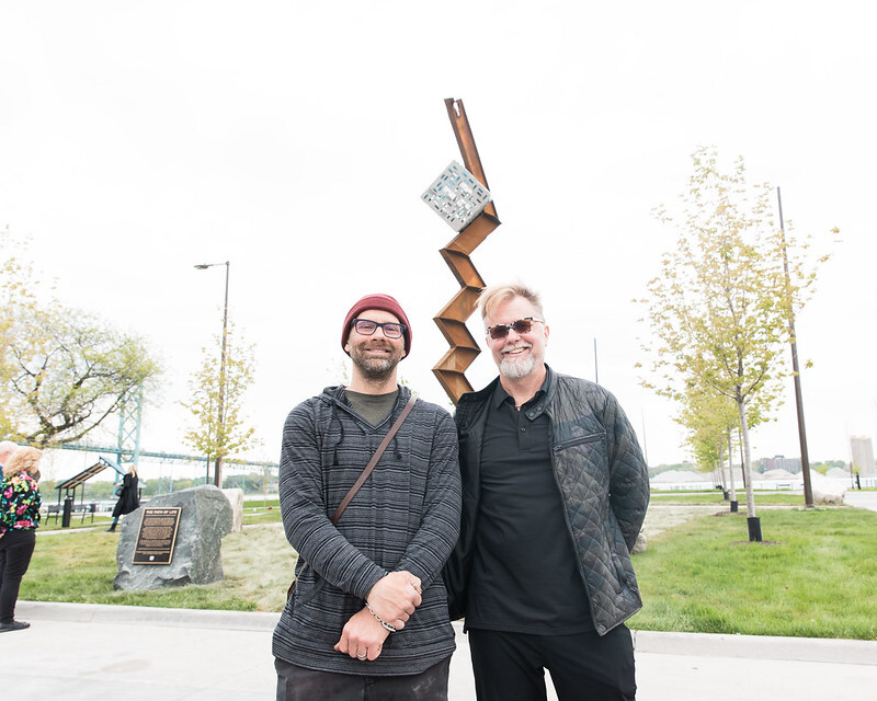The “Path of Life” artists, Israel and Erik Nordin. 