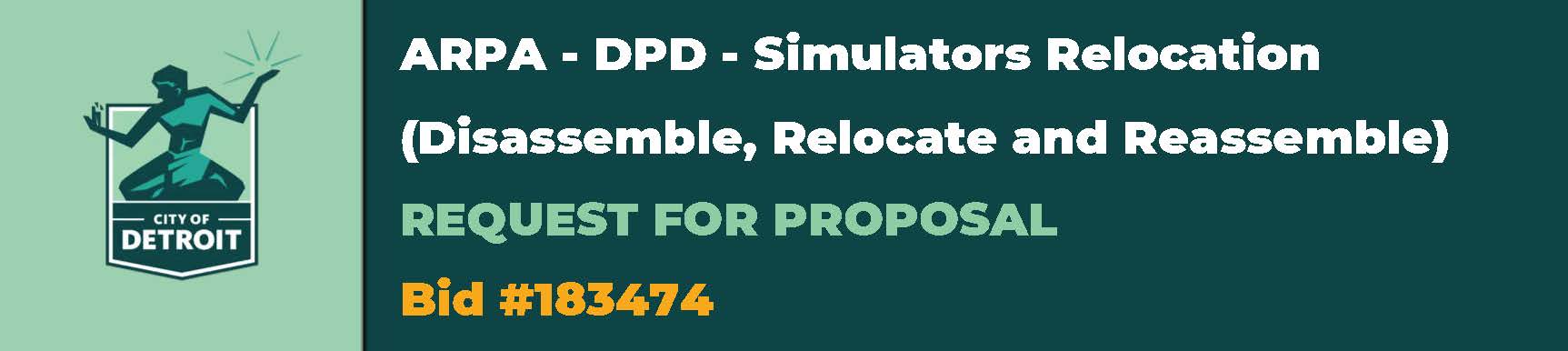 ARPA - DPD - Simulators Relocation (Disassemble, Relocate and Reassemble)