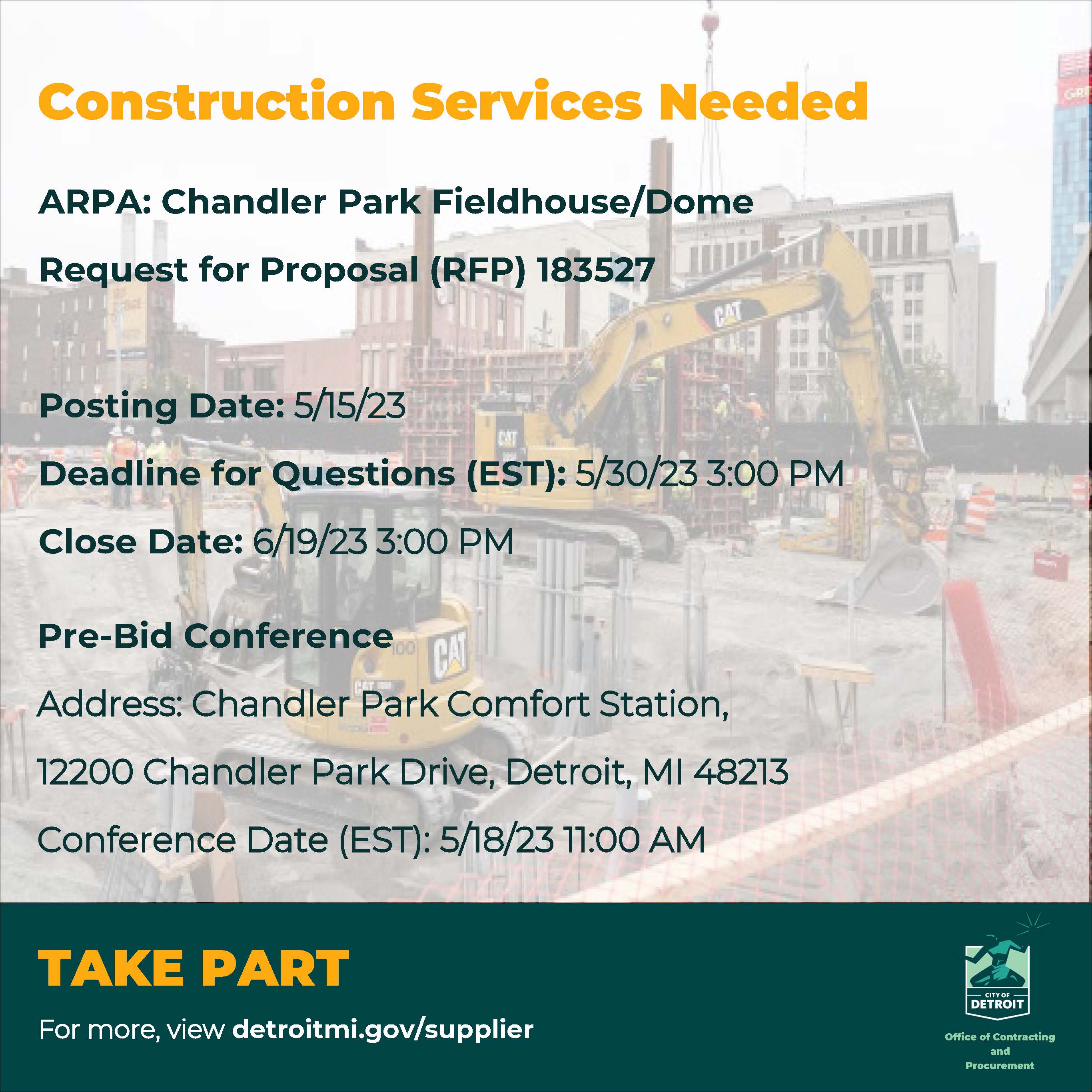 Construction Services Needed