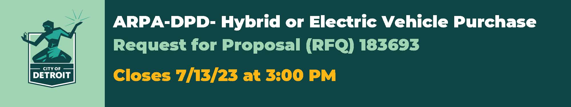 Take Part: ARPA-DPD- Hybrid or Electric Vehicle Purchase