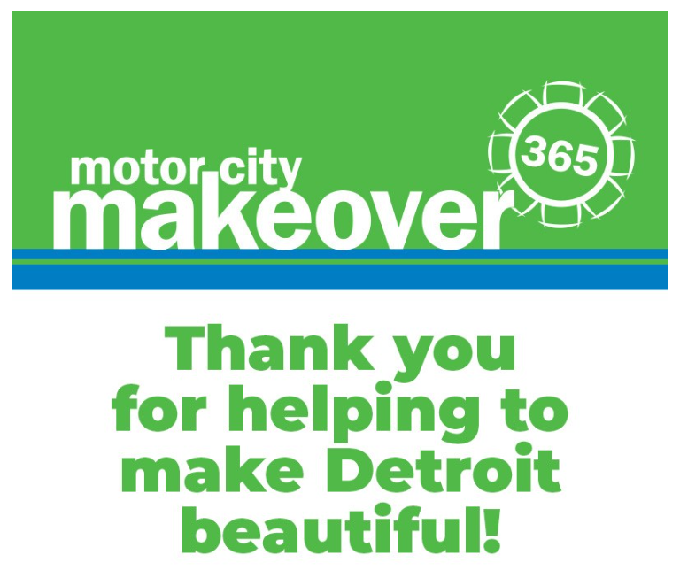 Motor City Makeover Thank You