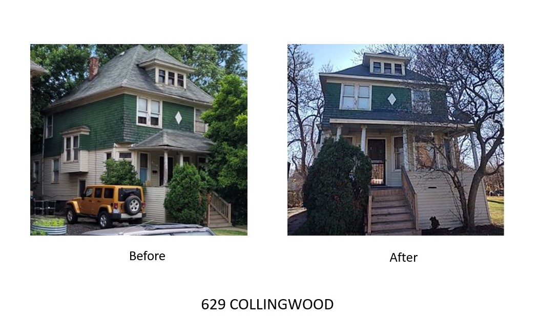 Renew Detroit Collingwood before and after