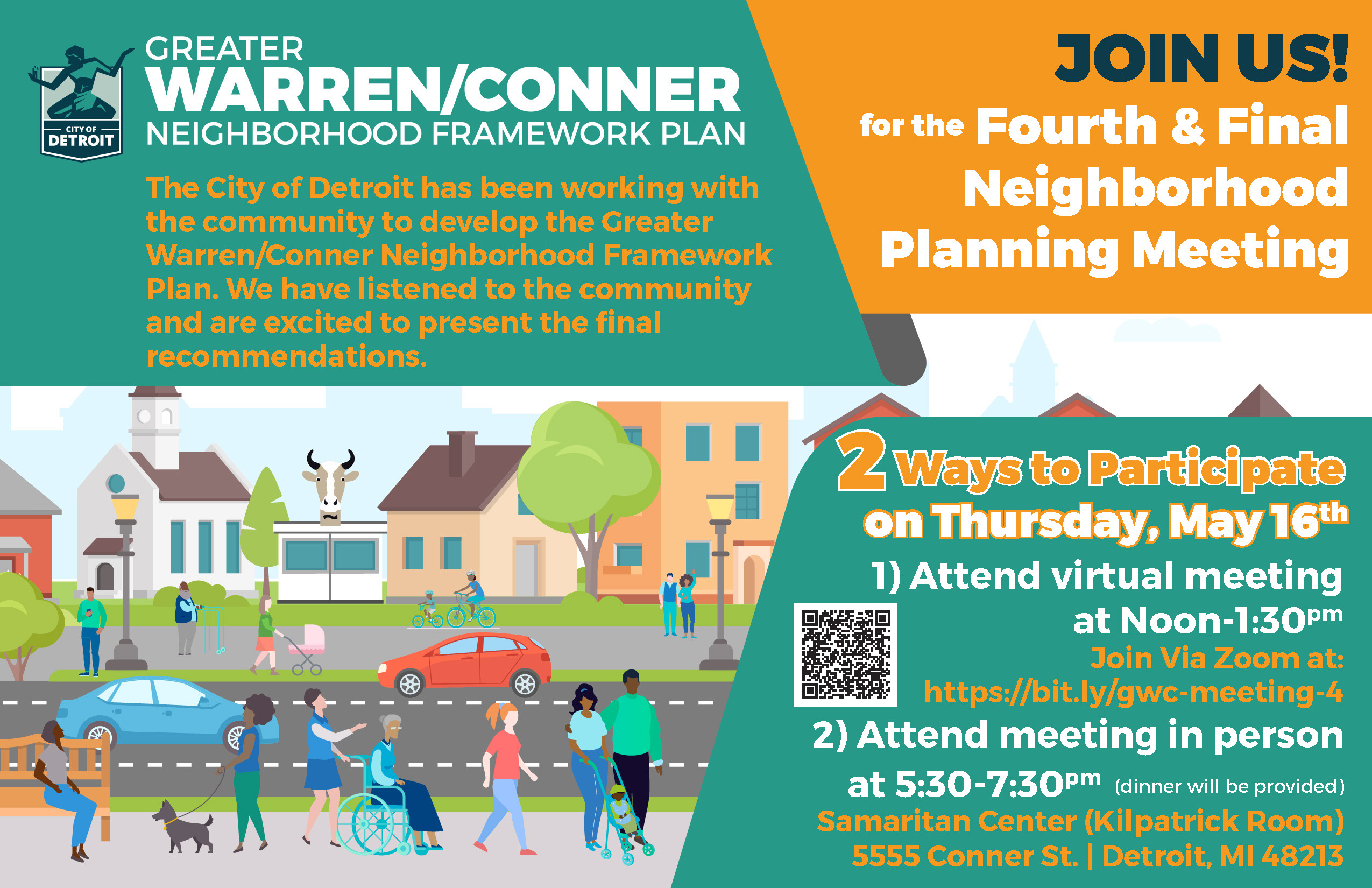 Fourth &amp; Final Greater Warren/Conner Neighborhood Planning Meeting 