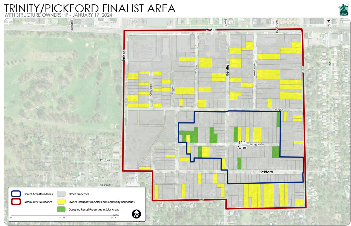 Trinity Pickford Finalist Area Map
