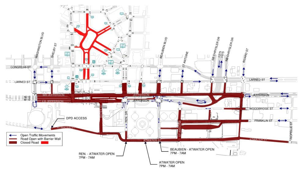 City of Detroit announces road closures and transportation options in ...