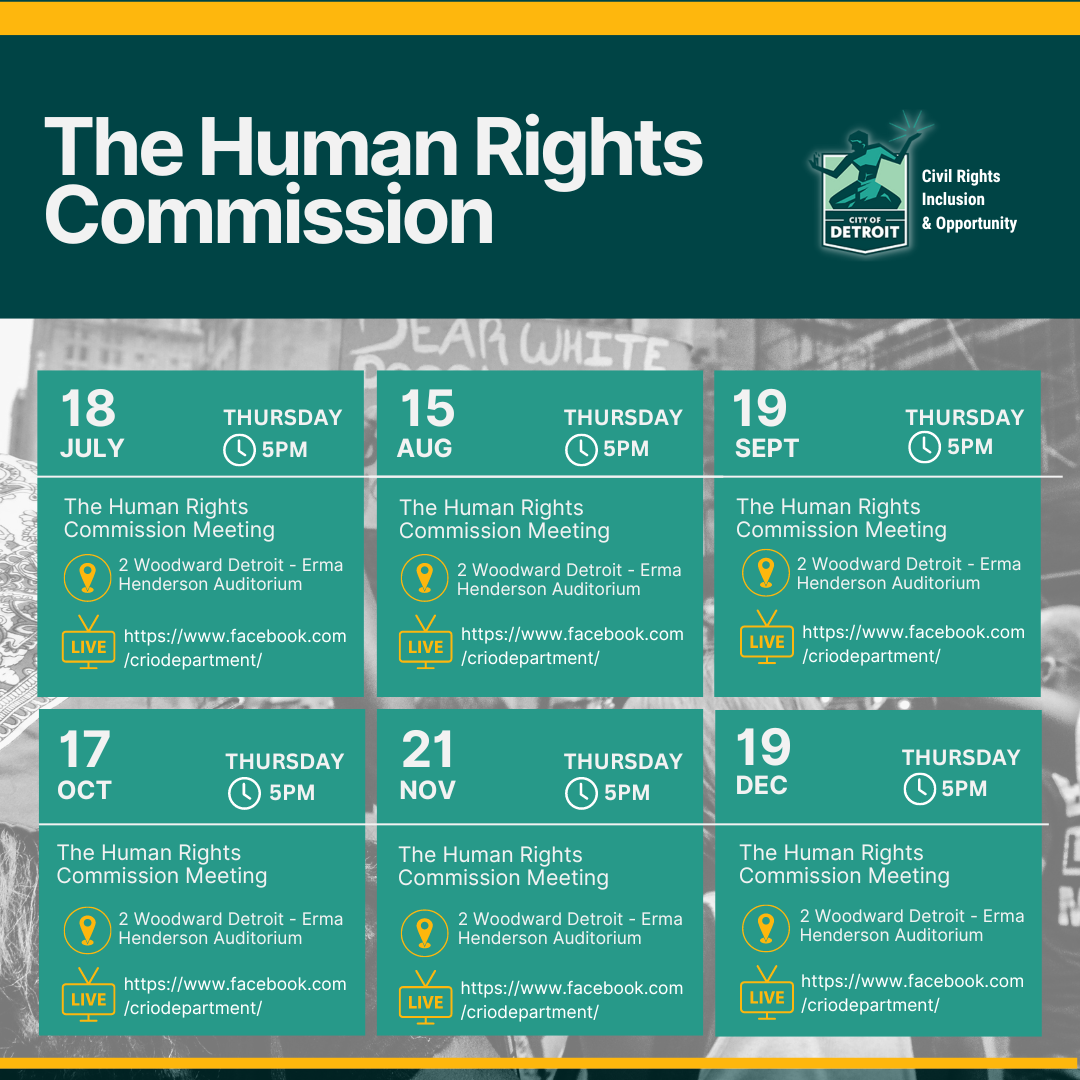 The Human Rights Commission Meetings for 2024