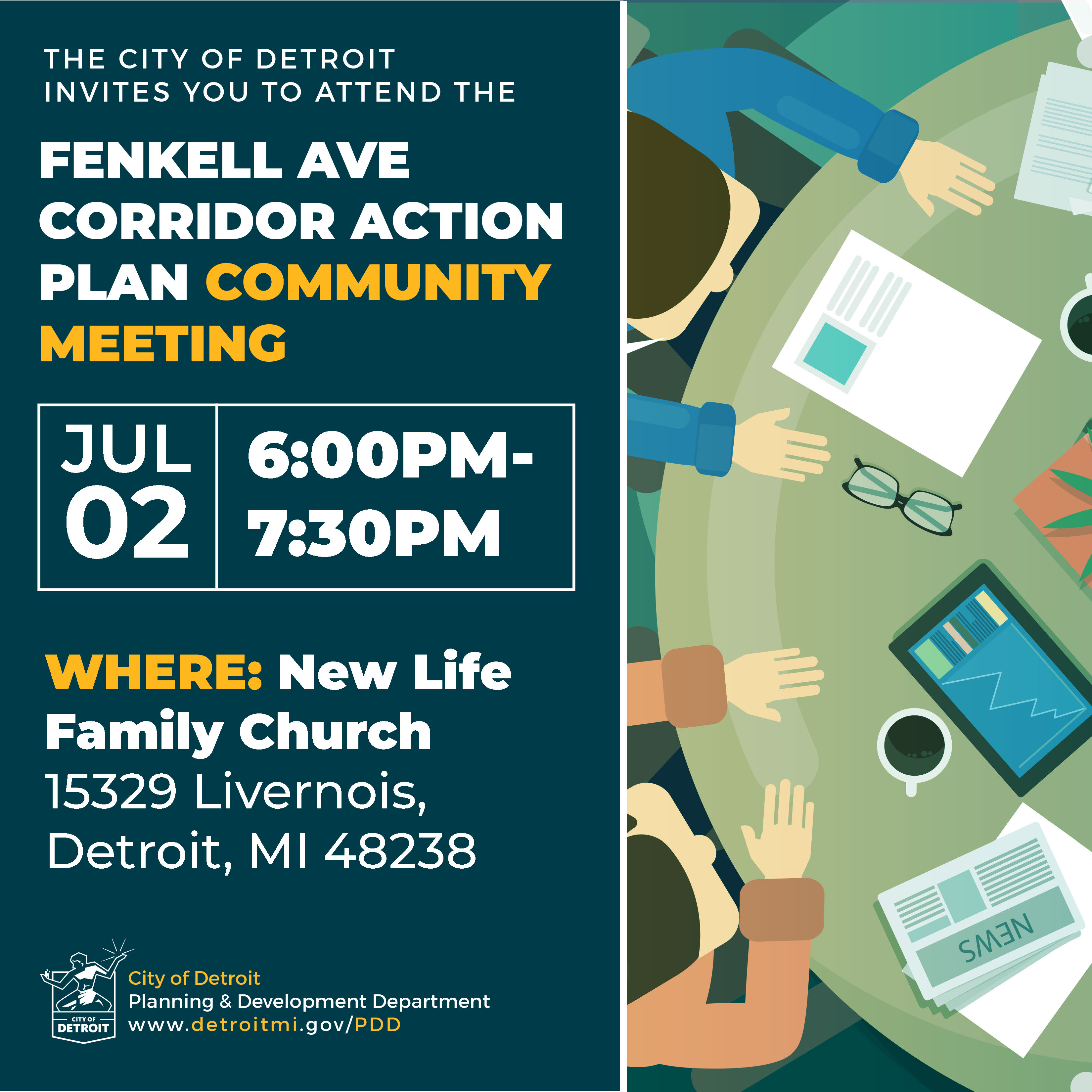 fenkell ave corridor action plan community meeting #1