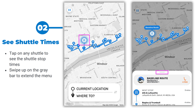 See Shuttle Times