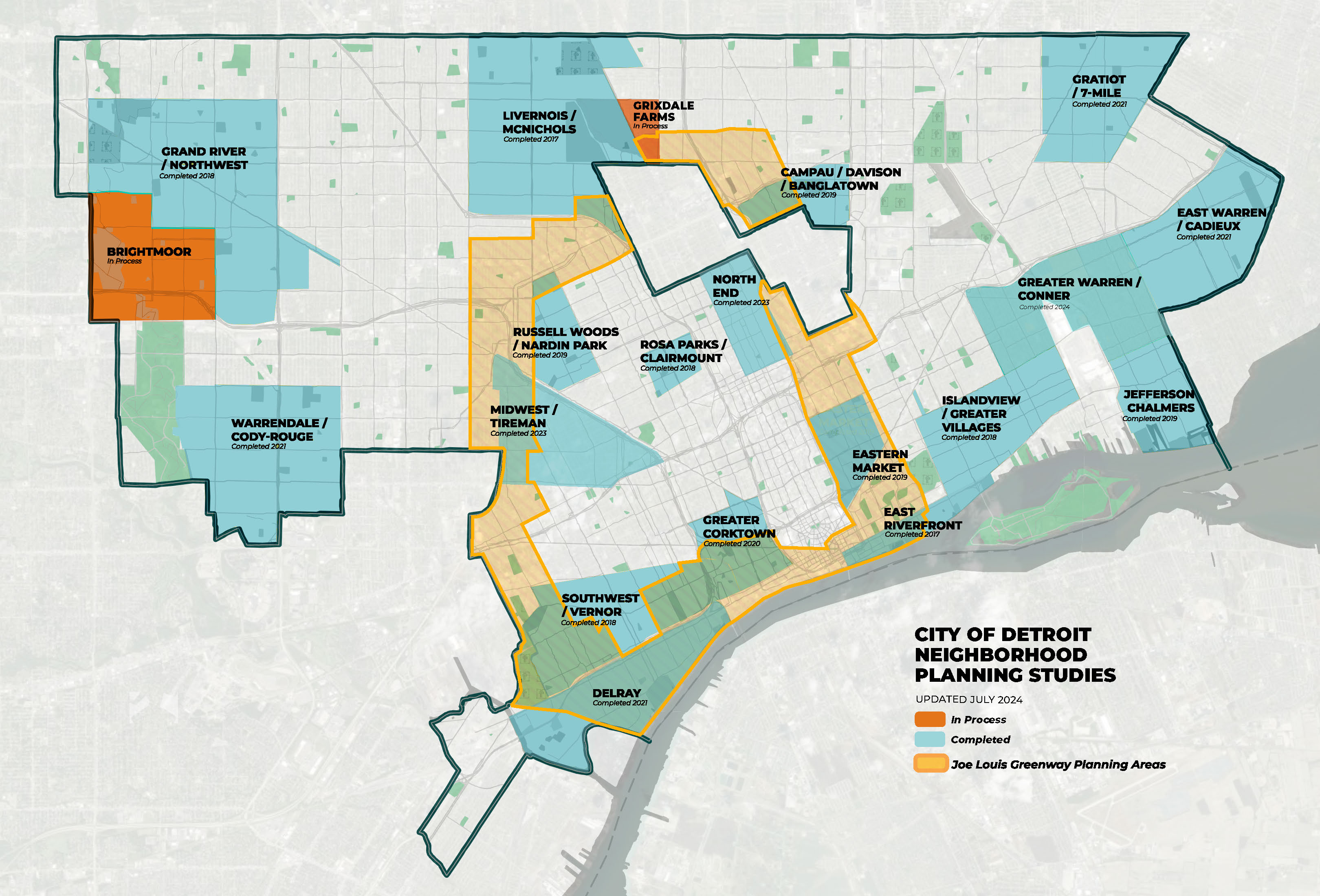 Planning and Development Department Map Sept 2024