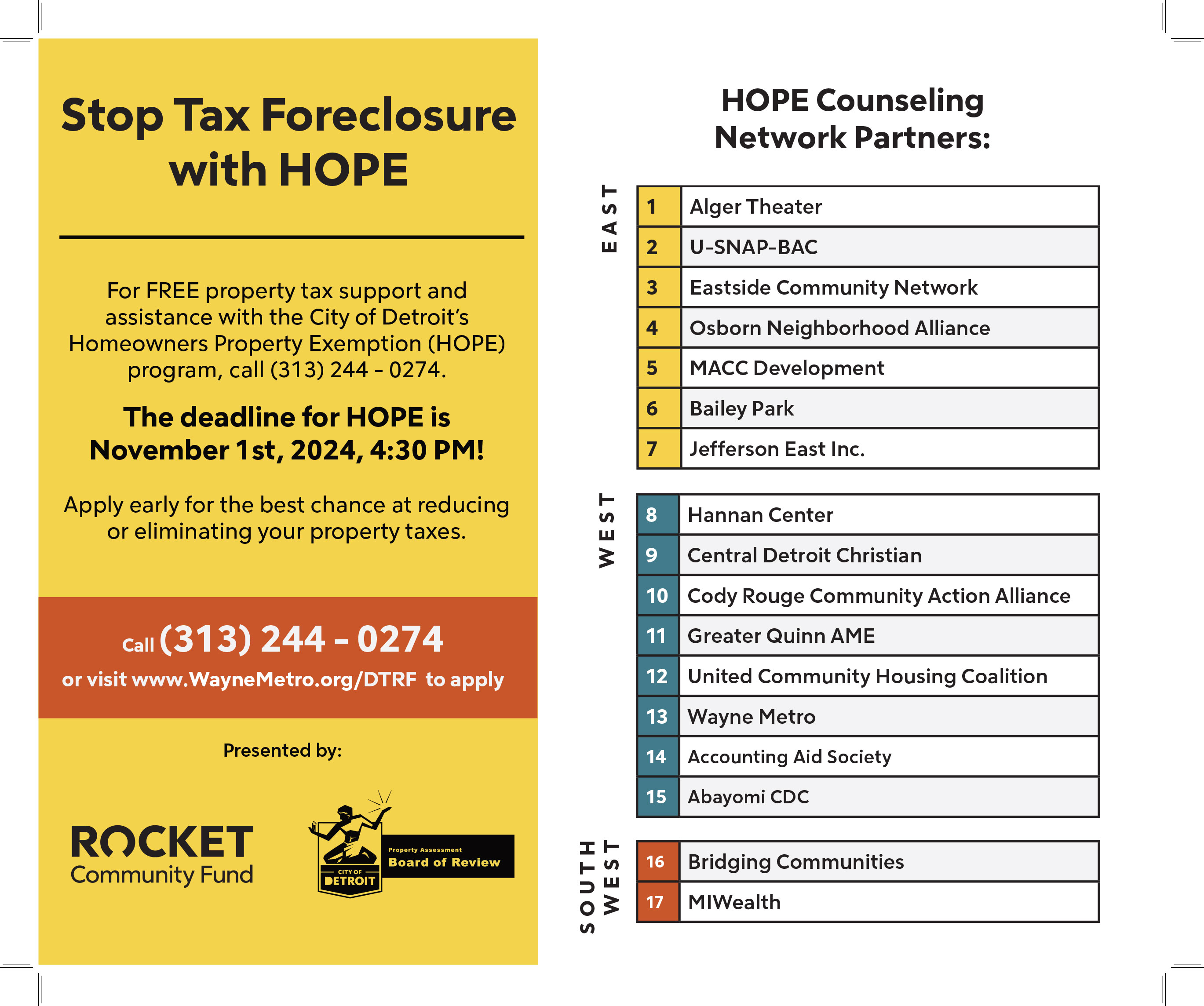 Homeowners Property Exemption (HOPE) | City of Detroit