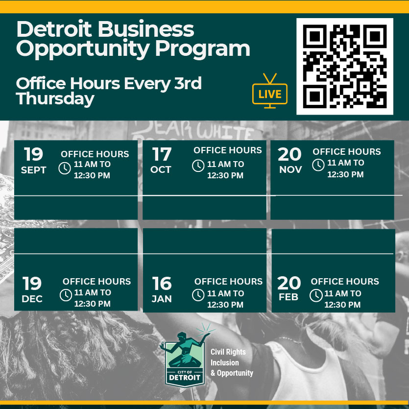 Detroit Business Opportunity Program City Of Detroit