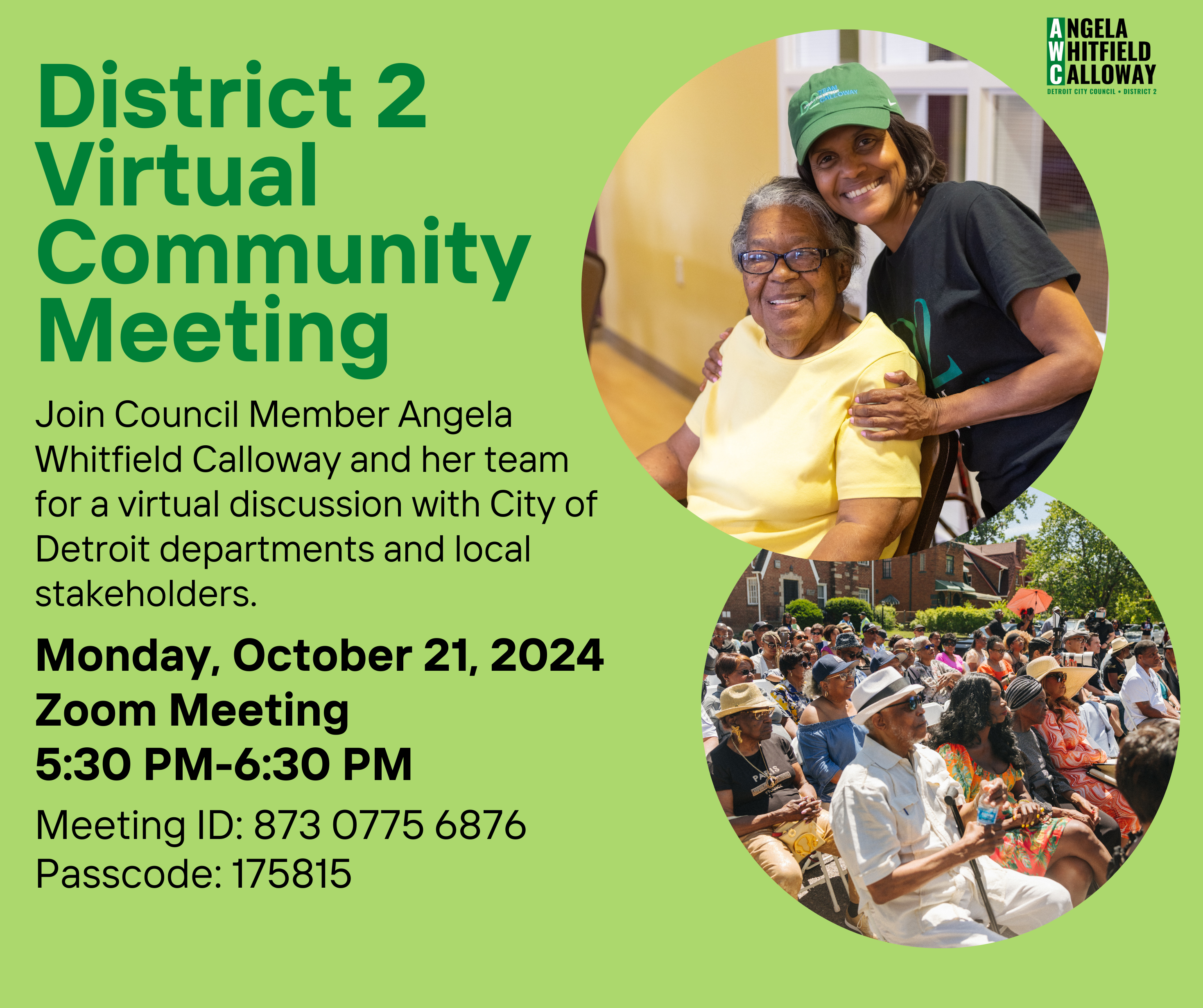 District 2 Virtual Community Meeting 10/21/24