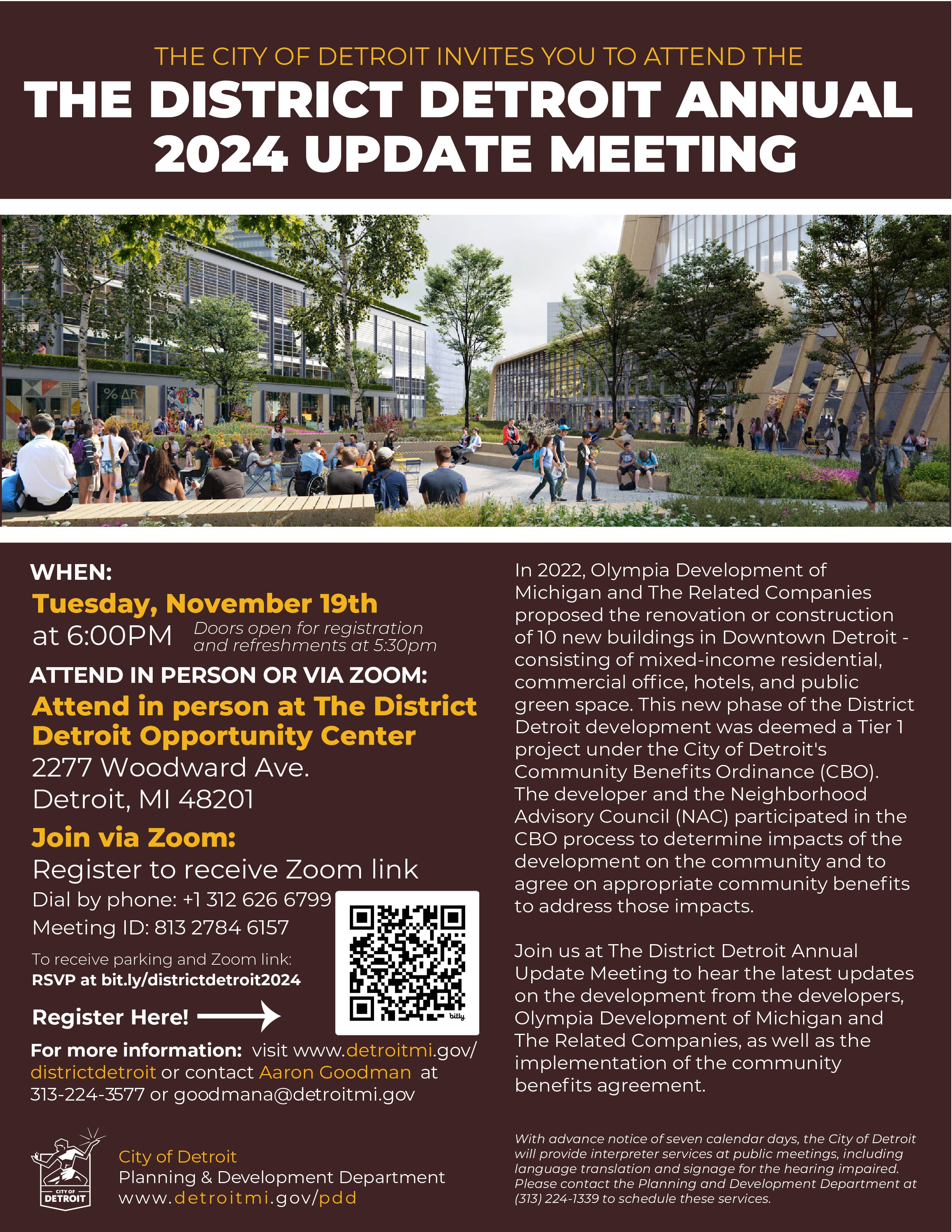 district detroit meeting November 19th, 2024 at 6pm