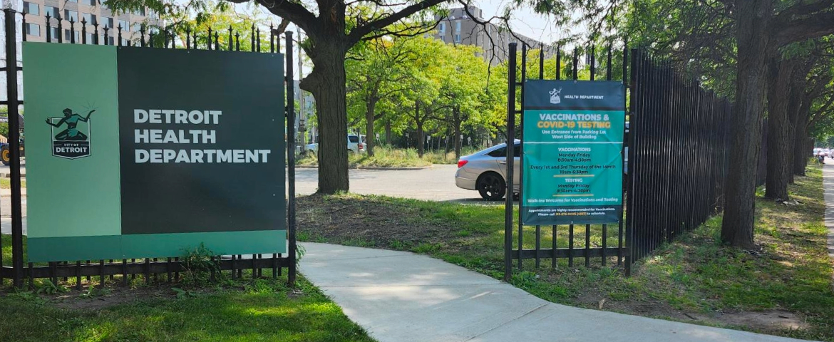 Detroit Health Department Sign 