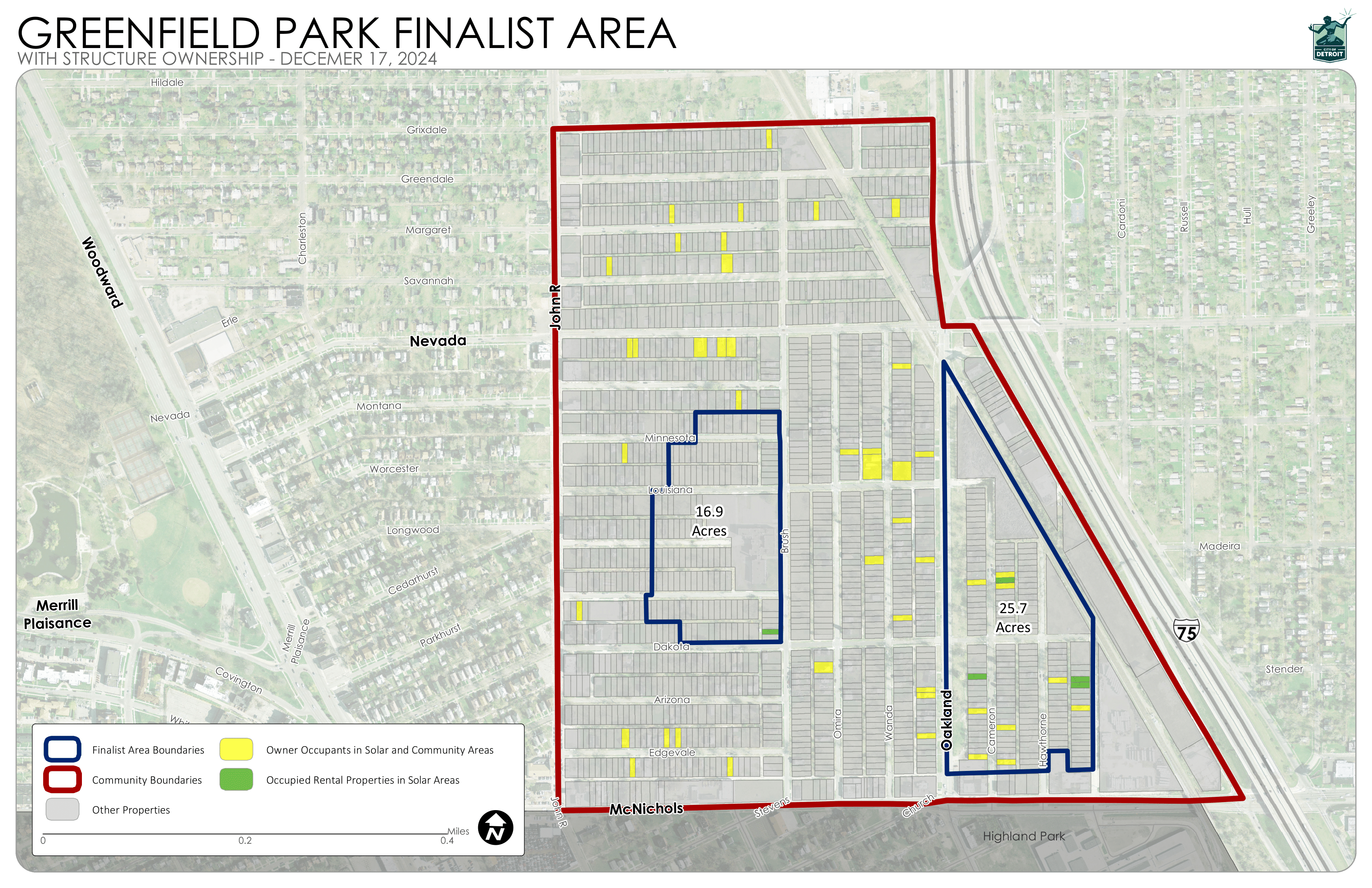 Greenfield Park solar site map