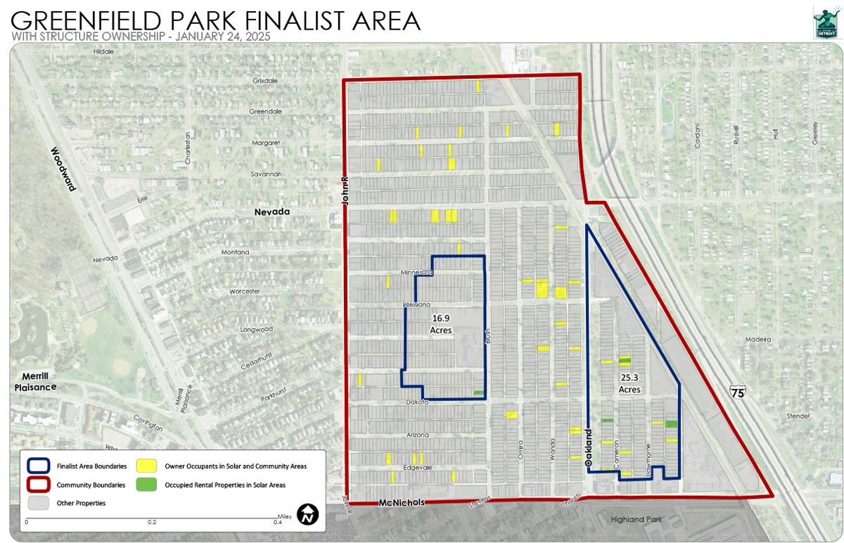 Greenfield Park solar site map