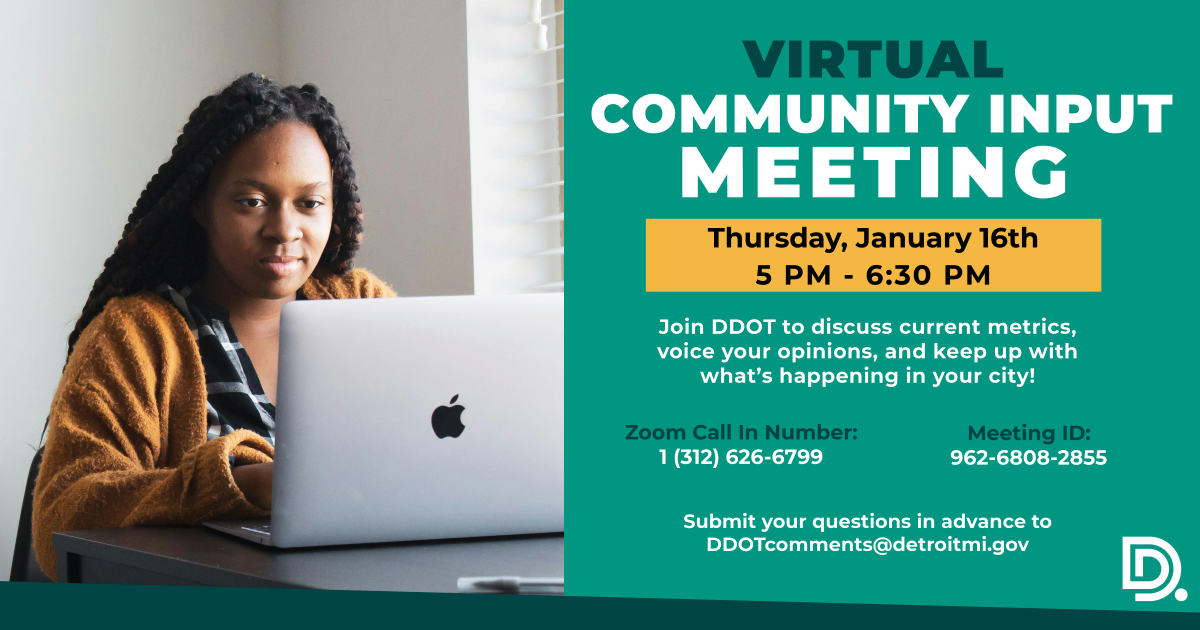 Virtual Community Input Meeting January 2025